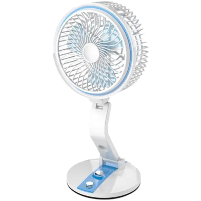 USB Rechargeable Folding Fan with LED Light 17 Inch (any color) - LR-2018